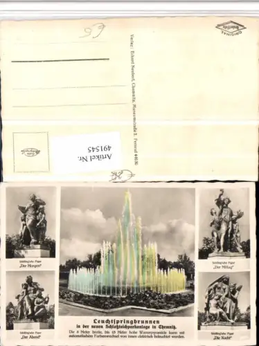 491545,Chemnitz Leuchtspringbrunnen Statuen Mehrbildkarte