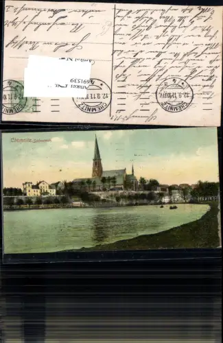 691539 Chemnitz Schlossteich Partie gel. Reichenbach Vogtland