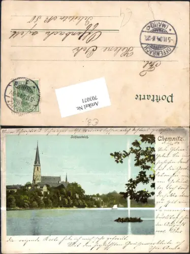 703071 Chemnitz Schlossteich Stp. Offenbach Main