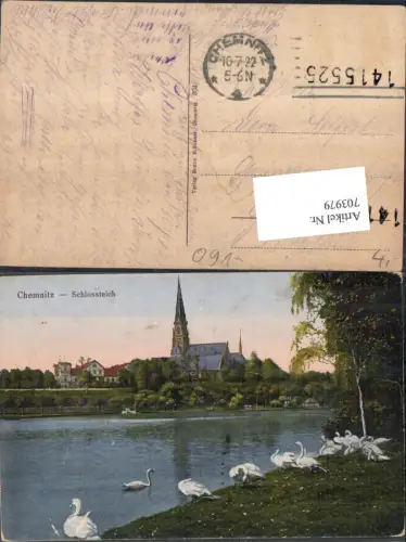 703979 Chemnitz Schloßteich Schwäne Schwan