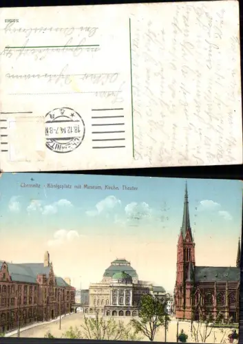 703988 Chemnitz Königsplatz Theater Museum Kirche