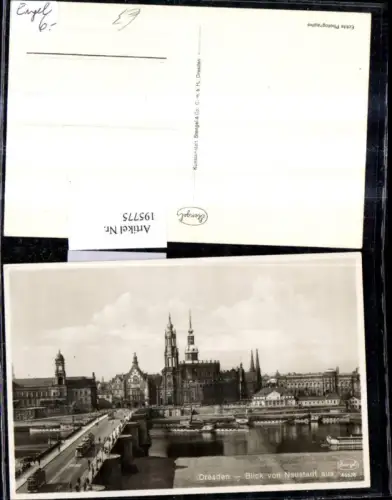 195775,Dresden Blick v. Neustadt aus Teilansicht Brücke