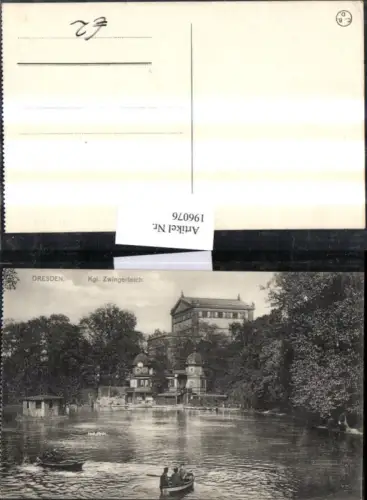 196076,Dresden Königlicher Zwingerteich Teich Boot Ruderboot