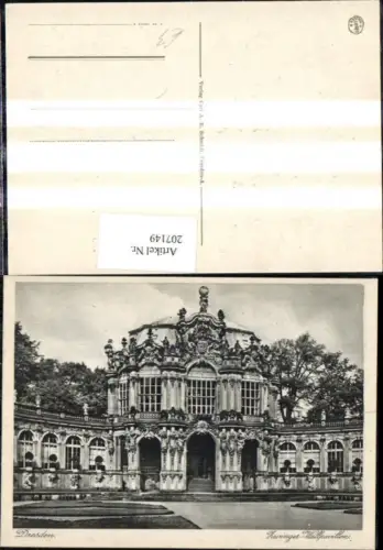 207149,Dresden Zwinger-Wallpavillon