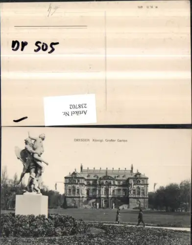 238702,Dresden Königlicher Großer Garten m. Skulptur
