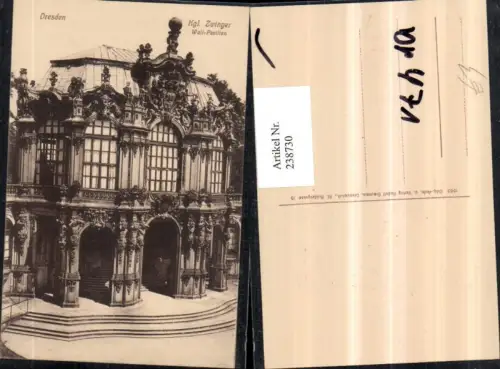 238730,Dresden Königlicher Zwinger Wall-Pavillon