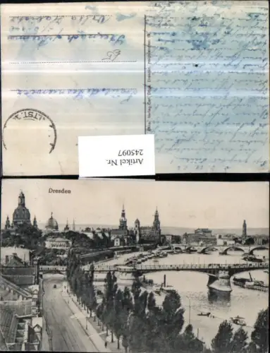 245097,Dresden Teilansicht Brücke