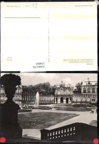 274943,Dresden Zwingerhof m. Wallpavillon pub VEB 12euro1020