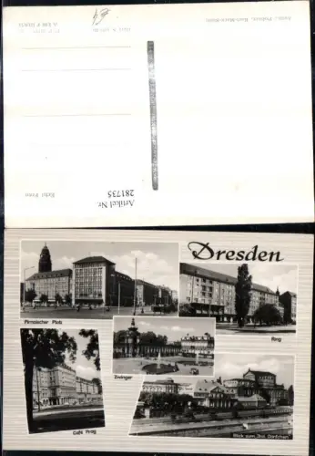 281735,Dresden Ring Zwinger Pirnaischer Platz Cafe Prag Italienisches Dörfchen Mehrbildkarte