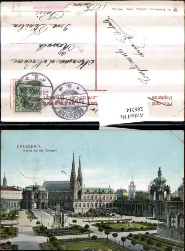 286214,Dresden Altstadt Inneres d. Königlichen Zwingers Kirche pub Trenkler e Co 52