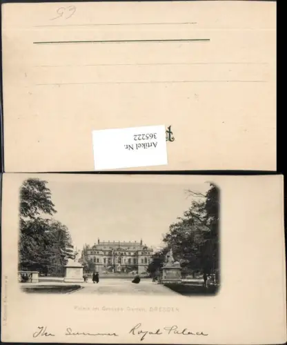 365222,Dresden Palais im Großen Garten