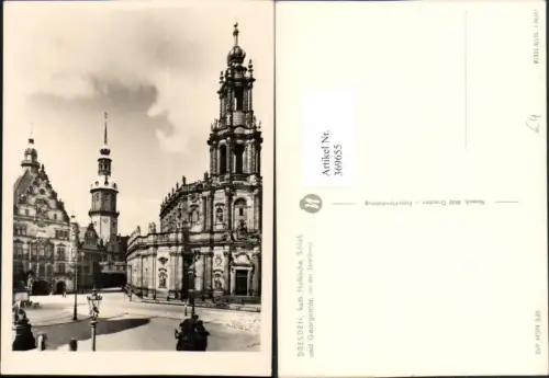 369655,Dresden Katholische Hofkirche Kirche Schloss u. Georgentor