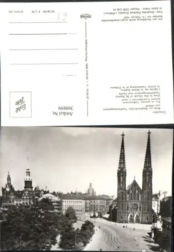 369899,Dresden Blick zur Sophienkirche Taschenbergpalais u. Schloss