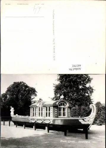 443792,Dresden Schloss Pillnitz Prunk Gondel Boot