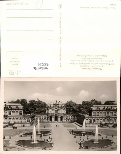 455299,Dresden Zwinger Wallpavillon m. Bogengalerien Brunnen pub VEB