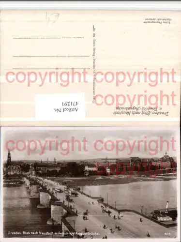 471291,Dresden Neustadt Teilansicht Friedrich-Augustbrücke Brücke