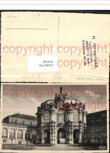 474703,Dresden Zwinger Pavillon m. Glockenspiel