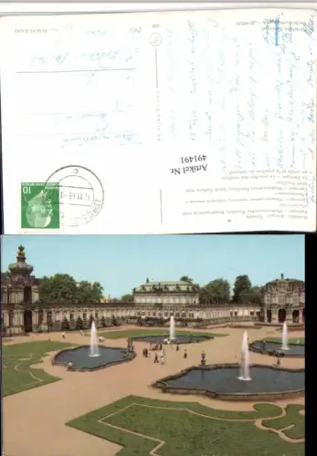 491491,Dresden Zwinger Bogengalerie u. Wallpavillon