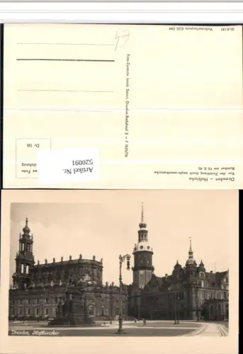 520091,Stadt Dresden Hofkirche Zerstörung 13.2.1945