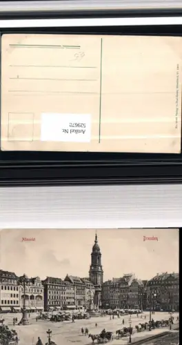 529678,Dresden Altmarkt Kutschen Partie