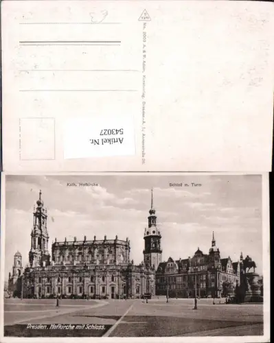543027,Dresden Hofkirche m. Schloss Turm