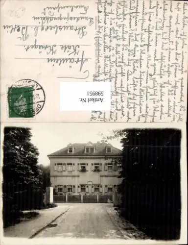 598951,Foto Ak Dresden Haus Gebäude Frontansicht
