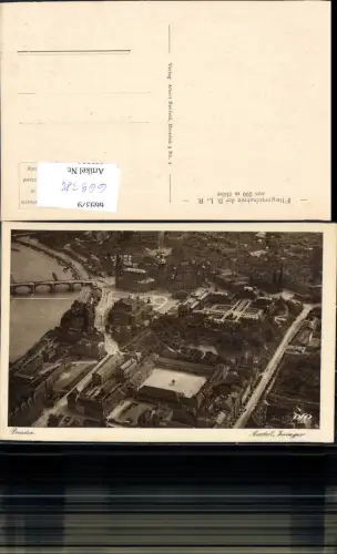669384,Fliegeraufnahme Dresden Luftbild Marstall Zwinger