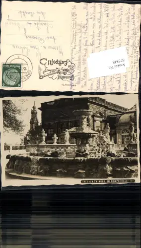 675848,Foto-AK Dresden Zwinger Brunnen pub Otto Fleischmann 761