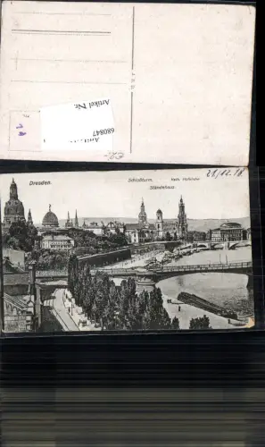 680847 Altstadt-Dresden Brühlsche Terrasse Terrassenufer Elbe Brücke Landungsplatz Dampfer