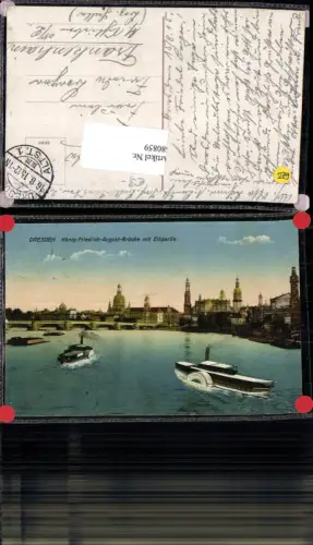 680859 Altstadt-Dresden Brühlsche Terrasse Terrassenufer Elbe Dampfer