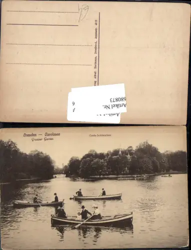 680873 Altstadt-Dresden Palais Großer Garten Carola Schloss Boote Boot