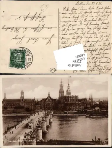 680892 Altstadt-Dresden Neustadt Brühlsche Terrasse Terrassenufer Elbe Brücke Landungsplatz