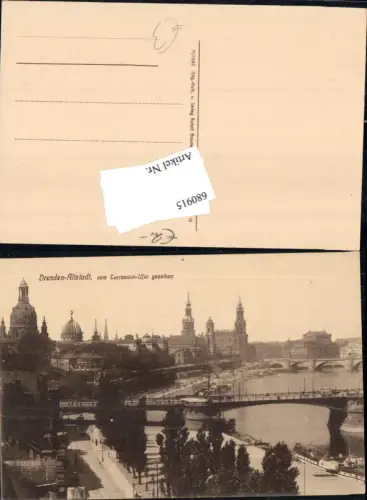 680915 Altstadt-Dresden Brühlsche Terrasse Terrassenufer Elbe Brücke Landungsplatz Dampfer