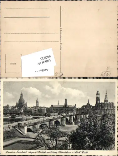 680925 Altstadt-Dresden Elbe Brücke Landungsplatz