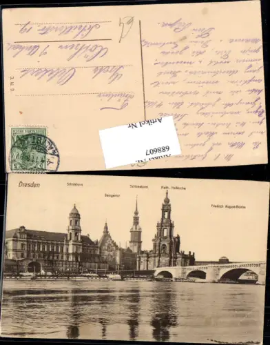 688607 Dresden Altstadt Friedrich August Brücke gel. Cöthen Anhalt