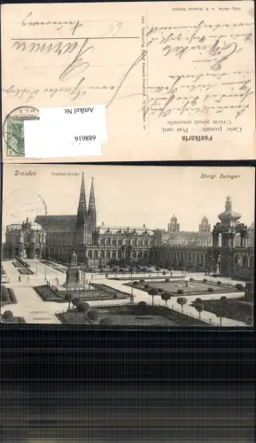 688616 Dresden Schloss Zwinger Sophien-Kirche pub Brauneis