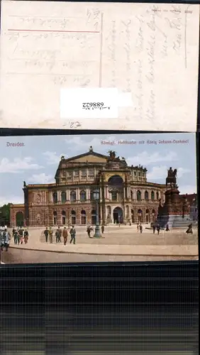 688622 Künstler AK Dresden Opernhaus Oper pub Hermann Poy 6076