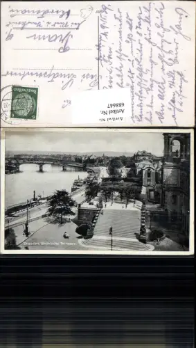 688647 Dresden Altstadt Elbufer Dampfschifflandeplatz Terrasse