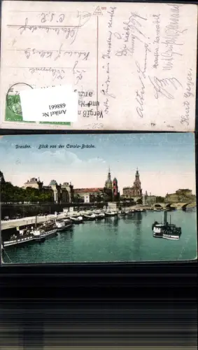 688661 Dresden Altstadt Elbufer Dampfschifflandeplatz Terrasse Dampfer