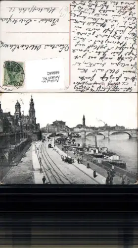 688662 Dresden Altstadt Elbufer Dampfschifflandeplatz Terrasse