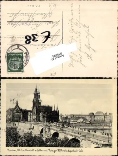 688694 Dresden Neustadt Schloss Zwinger Brücke Hofkirche