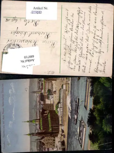 688710 Dresden Theaterplatz Neuen Italienischen Dörfchen gel. Roda