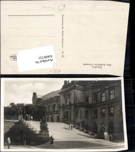 688723 Dresden Brühl`sche Terrasse Stiege Treppe