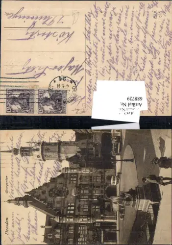 688729 Dresden Georgentor Bus Autobus Tram Straßenbahn gel. Köstritz