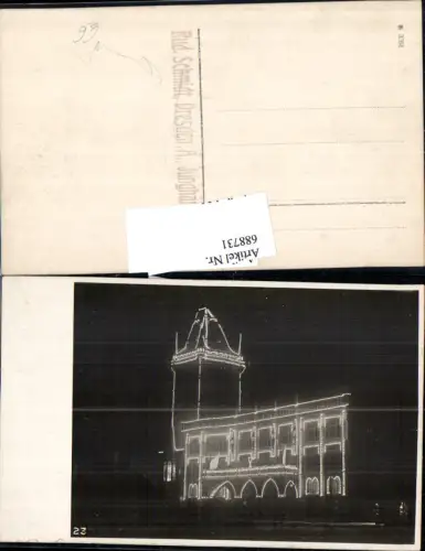 688731 Dresden Illumination Kirche um 1930 pub Rudolf Schmidt Altstadt Dresden