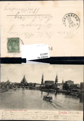 688733 Dresden Dampfer a. Elbe pub Stengel e Co. 3005