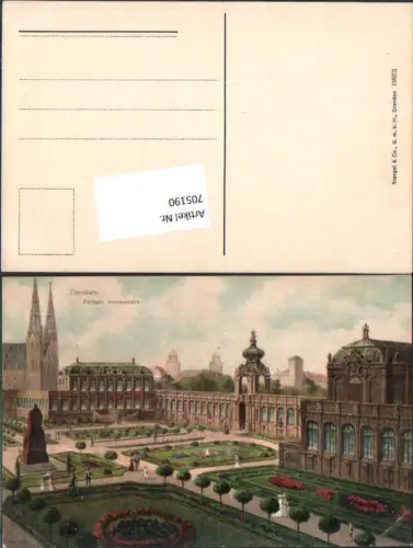 705190 Künstler AK Rowland Dresden Zwinger Innen pub Stengel e Co. 19973