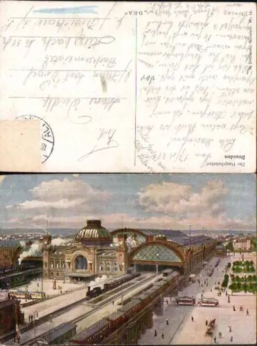 709654 Dresden Hauptbahnhof Bahnhof gel Auerbach Zwickau