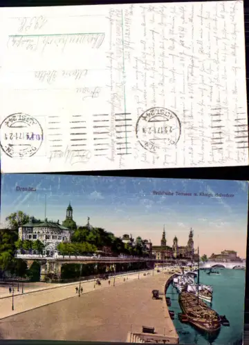 709670 Dresden Brühlsche Terrassen Belvedere Feldpost Oberneukirch Lausitz