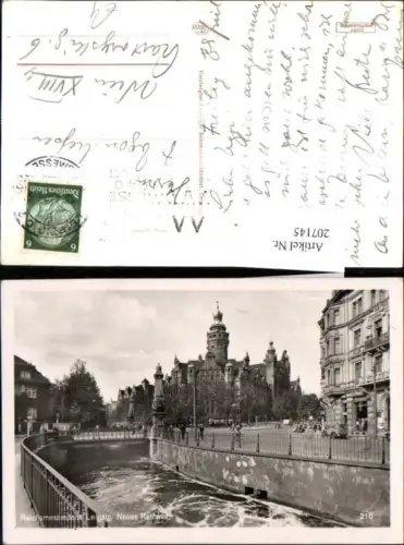 207145,Leipzig Neues Rathaus Brücke